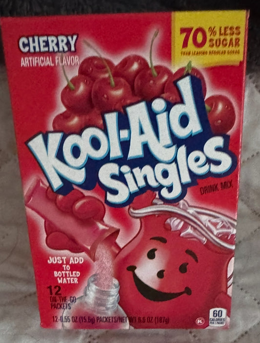 Kool aid singles(cherry)12 big pack