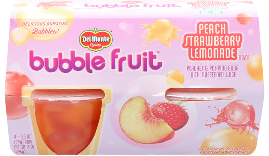 Del Monte Bubble Fruit cup ( Peach Strawberry Lemonade Flavor)