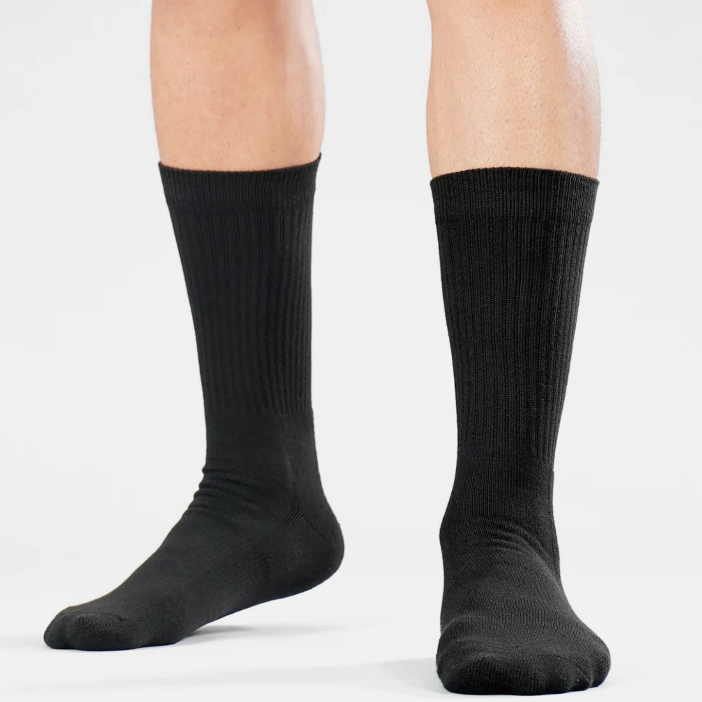 Single Pair Black Crew Sock