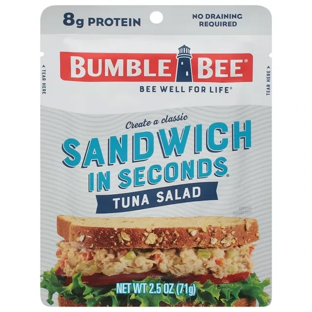 Bumble Bee Tuna Pouch "Sandwich in seconds Tuna Salad"