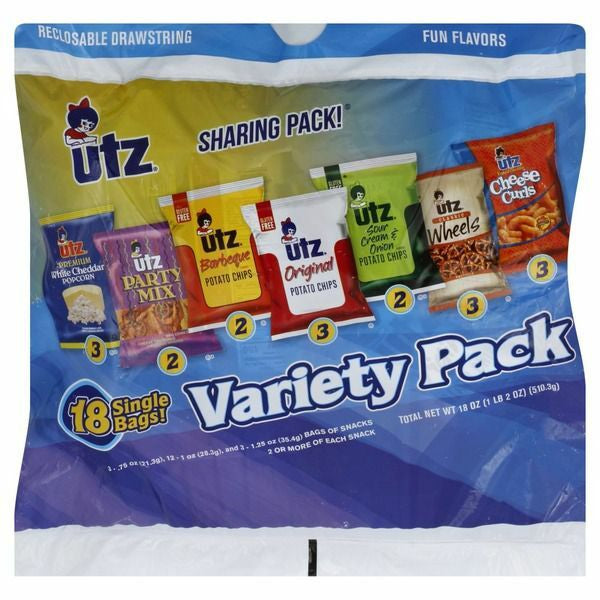 UTZ Variety Pack 15 ct