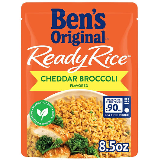 Ben's Original Ready Rice Microwave Pouches " Cheddar & Broccoli"