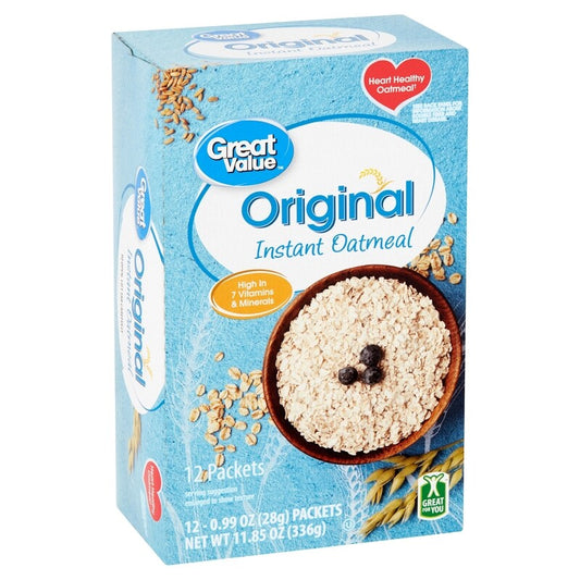 Great Value Original Oatmeal 10ct./11.85oz