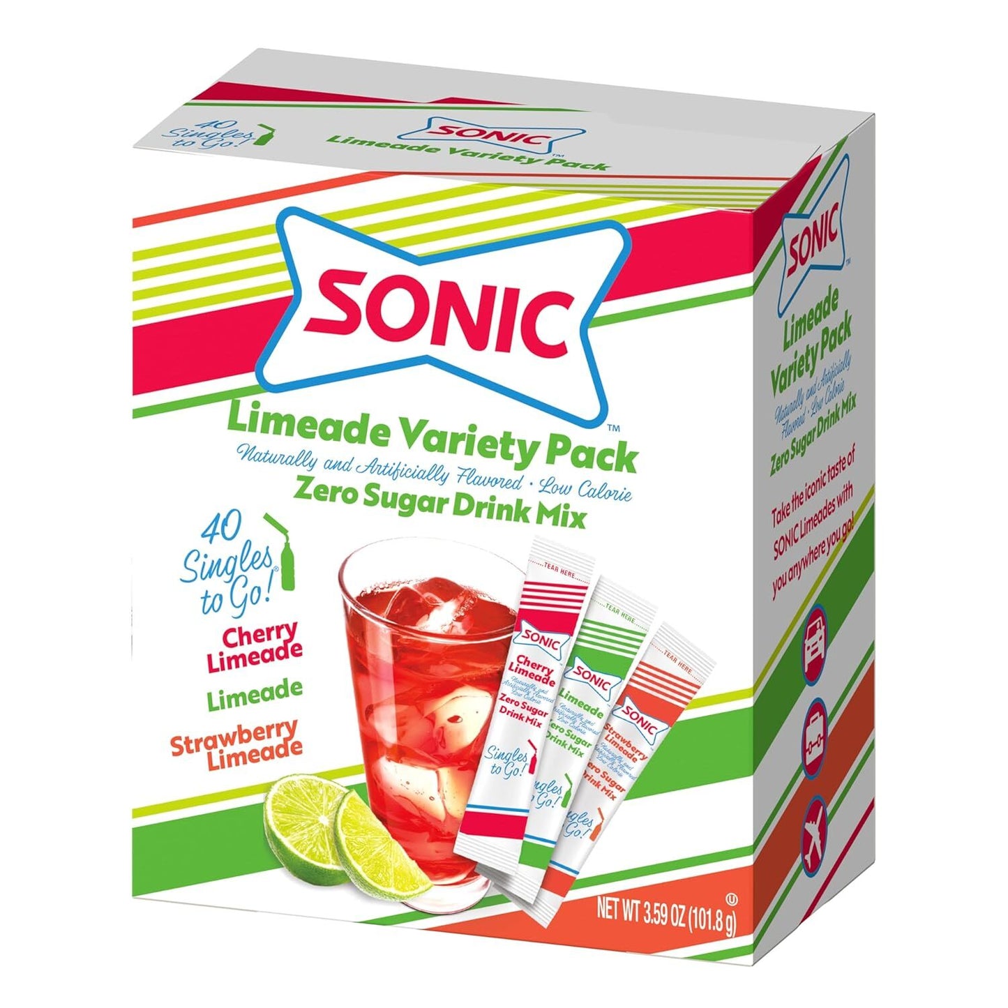 Sonic Limeaid variety Pack 40ct. 3.59oz