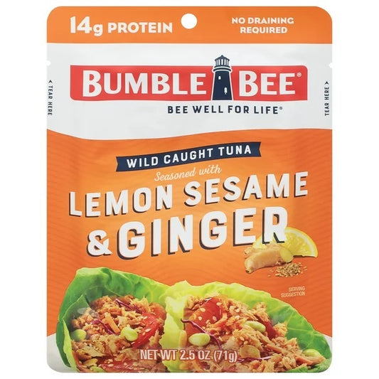 Bumble Bee " Lemon Sesame & Ginger Tuna Pouch 2.5oz