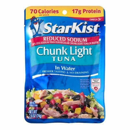 Starkist Chunk Light Tuna Reduced Sodium in Water (small)2.6oz