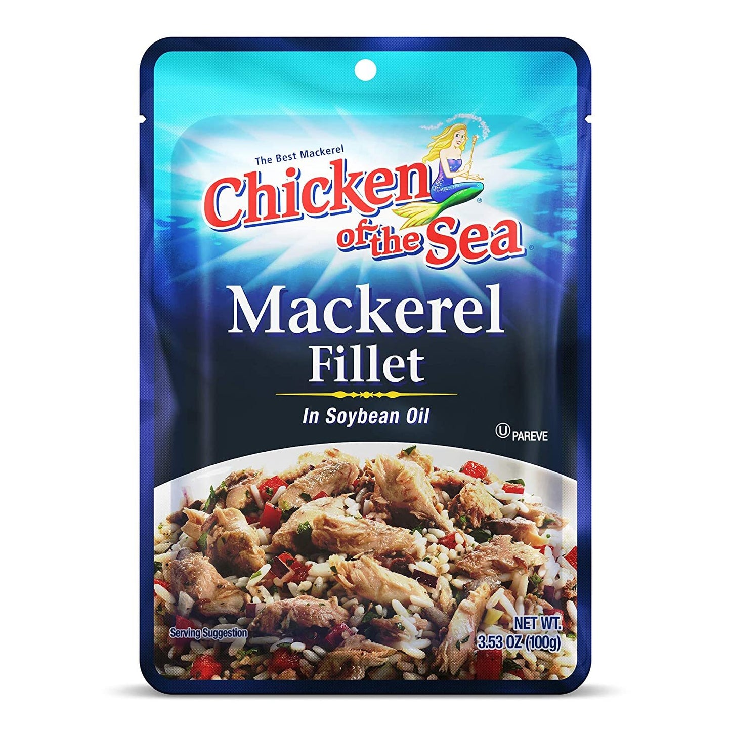 Chicken Of The Sea " Mackerel Fillet in Soybean Oil "3.53oz