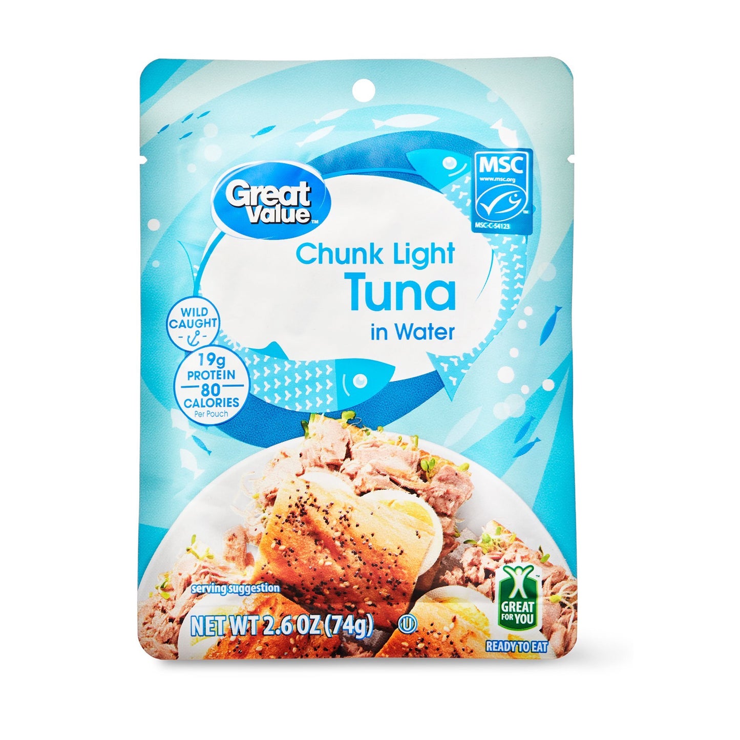 Great Value Chunk Light Tuna 2.6oz