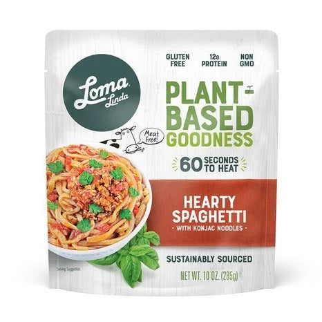 Loma Linda Plant-based Protein Microwavable Pouches"Hearty Spaghetti"