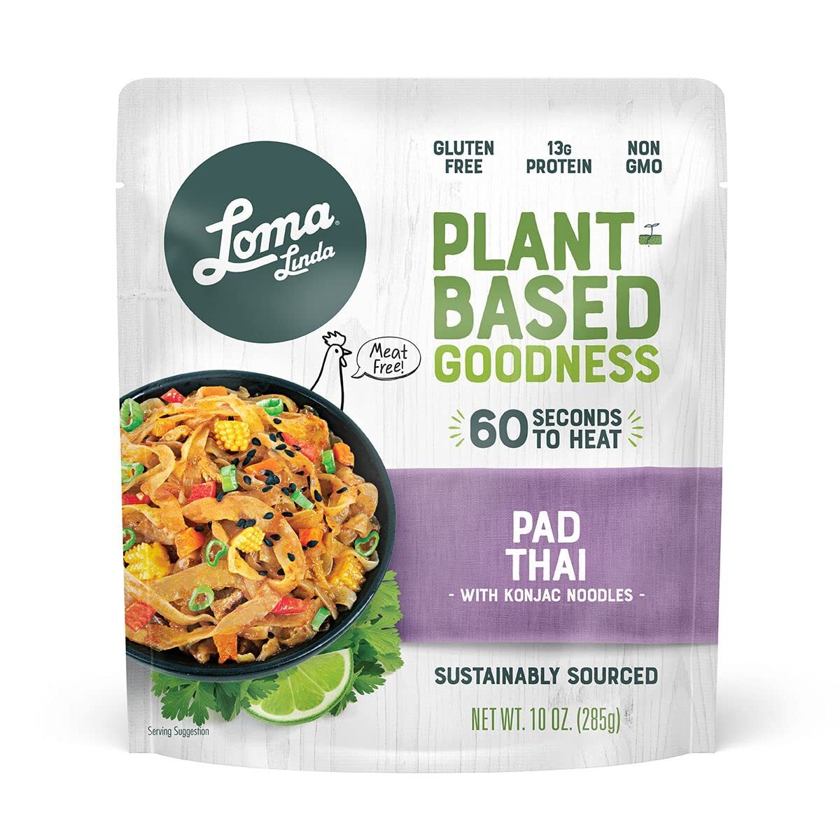 Loma Linda Plant-Based Microwavable Pouches "Pad Thai"