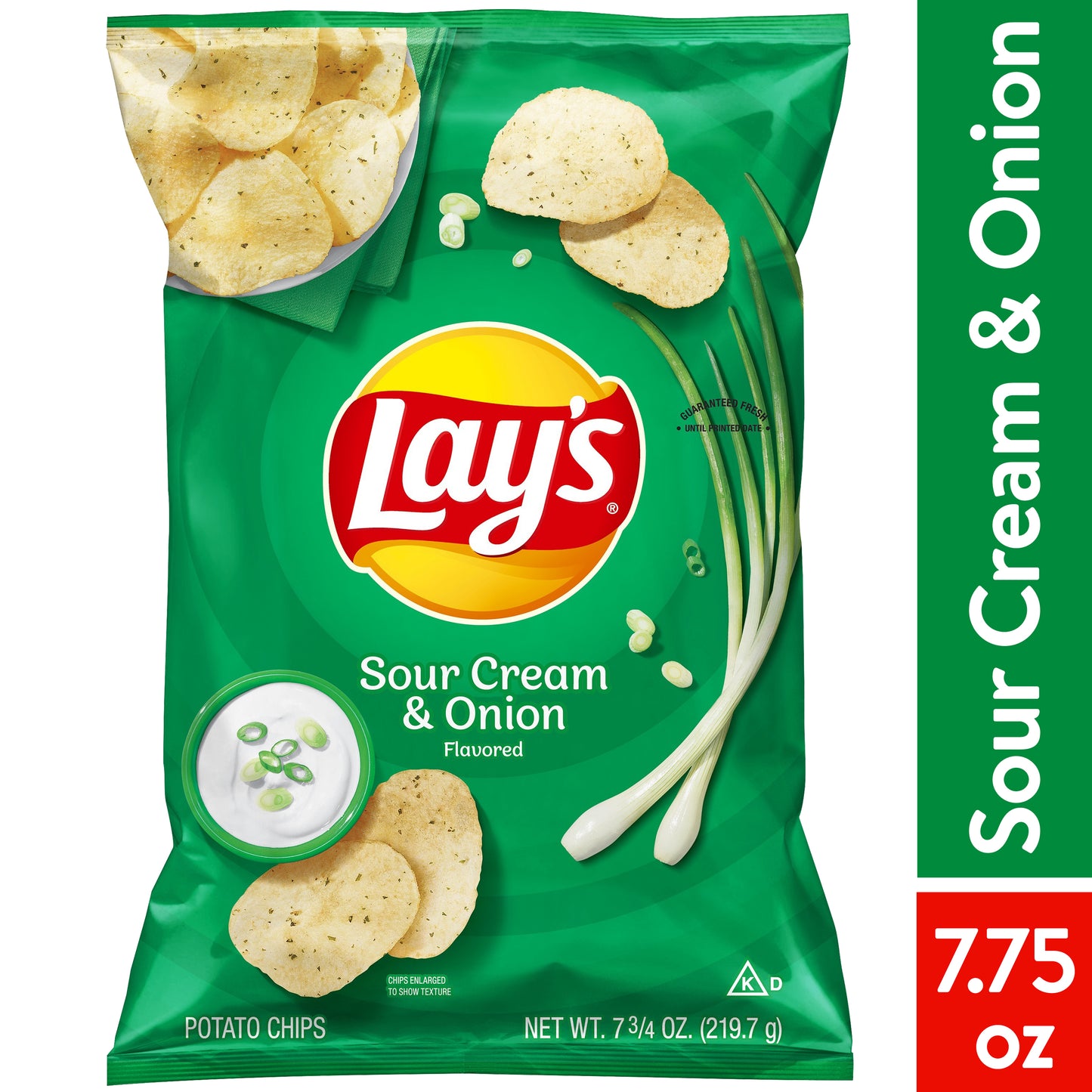 Lays Potato Chips "Sour cream & Onion" 7.75oz