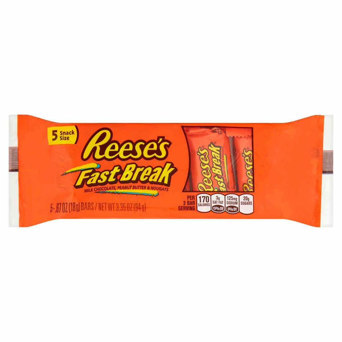 Fun Size Candy Reese's Fast Break 5ct./3.35oz