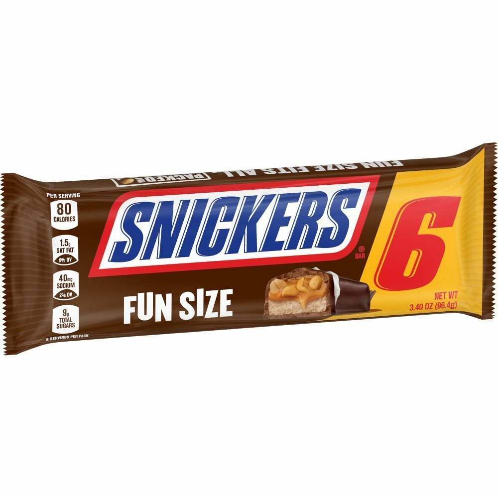 Fun Size candy Snickers 6ct./3.4oz