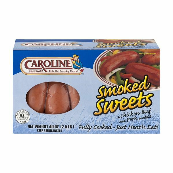 Caroline Sausages(pork casings) Smoked Sweets