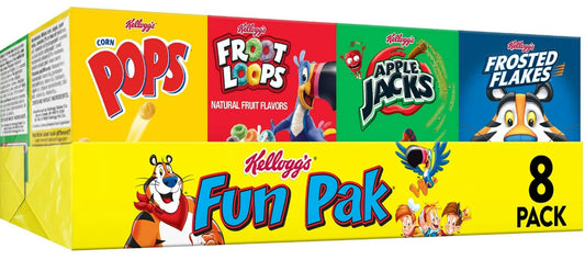 Kellogg Breakfast Cereal Variety Pack 8.56oz(8)box