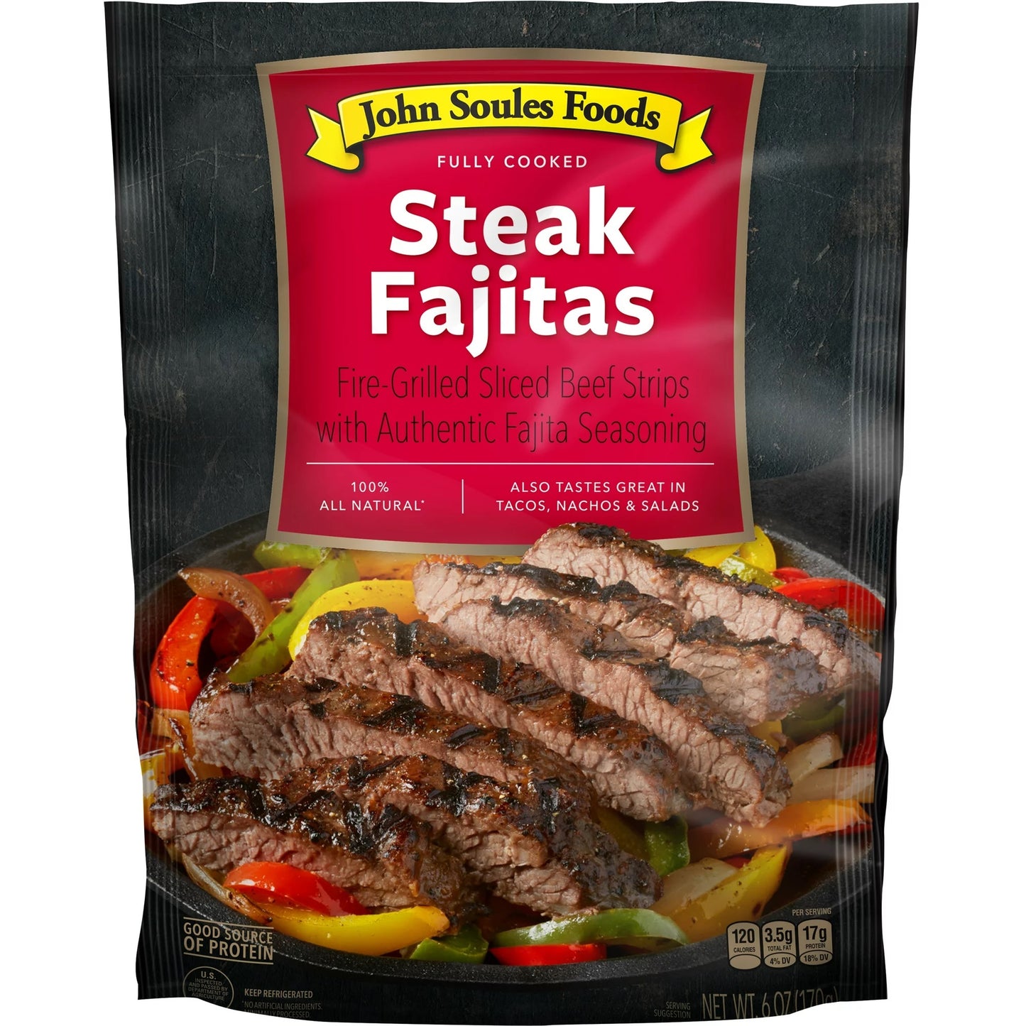 John Soules Meat Strips Steak Fajitas 6oz