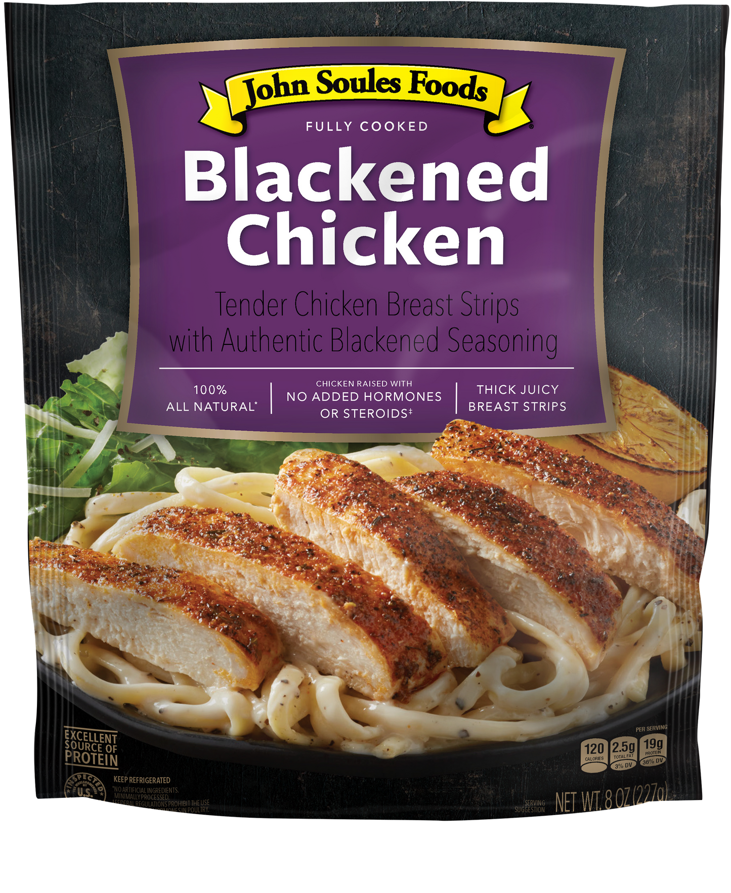 John Soules Meat Strips Blackened Chicken 8oz