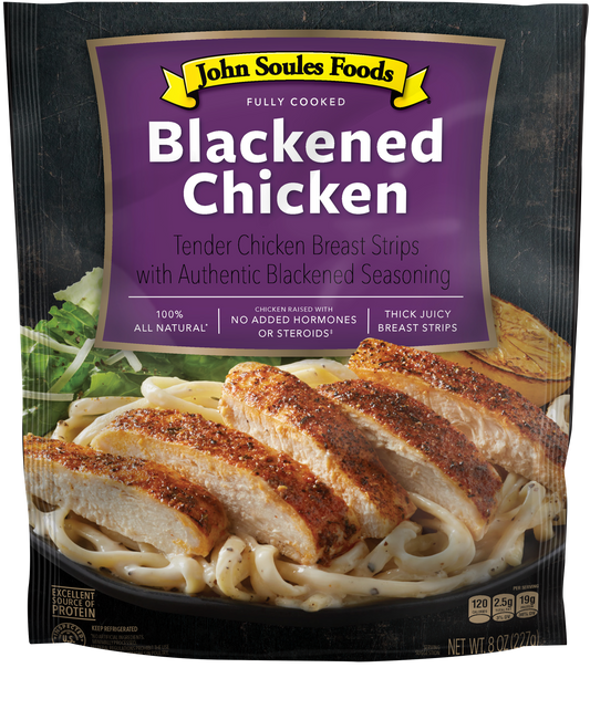 John Soules Meat Strips Blackened Chicken 8oz