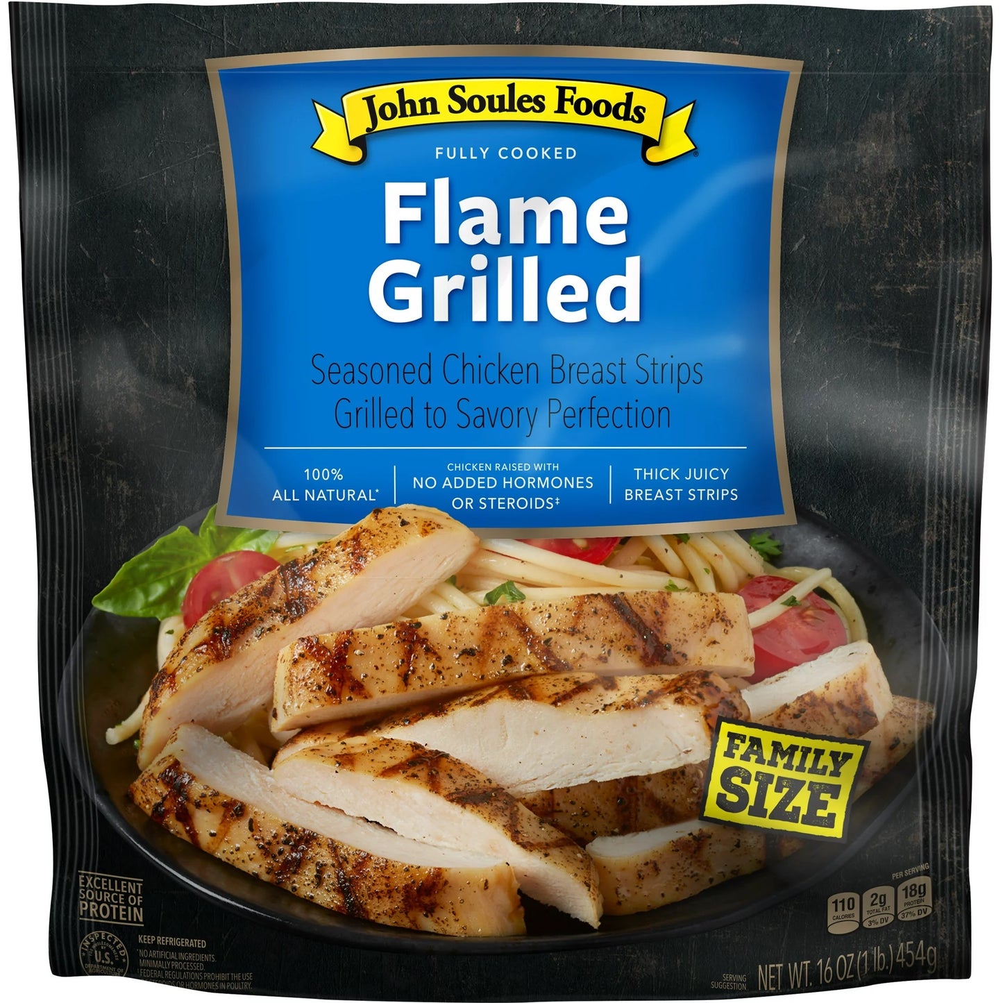 John Soules Meat Strips Flame Grilled Chicken (family size)16oz