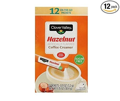 Clover Valley Coffee Creamer Sticks 12ct-Hazelnut