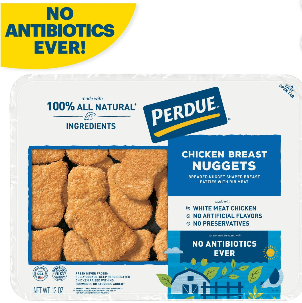 Perdue Breaded Chicken Breast Nugget Pieces 12oz tray