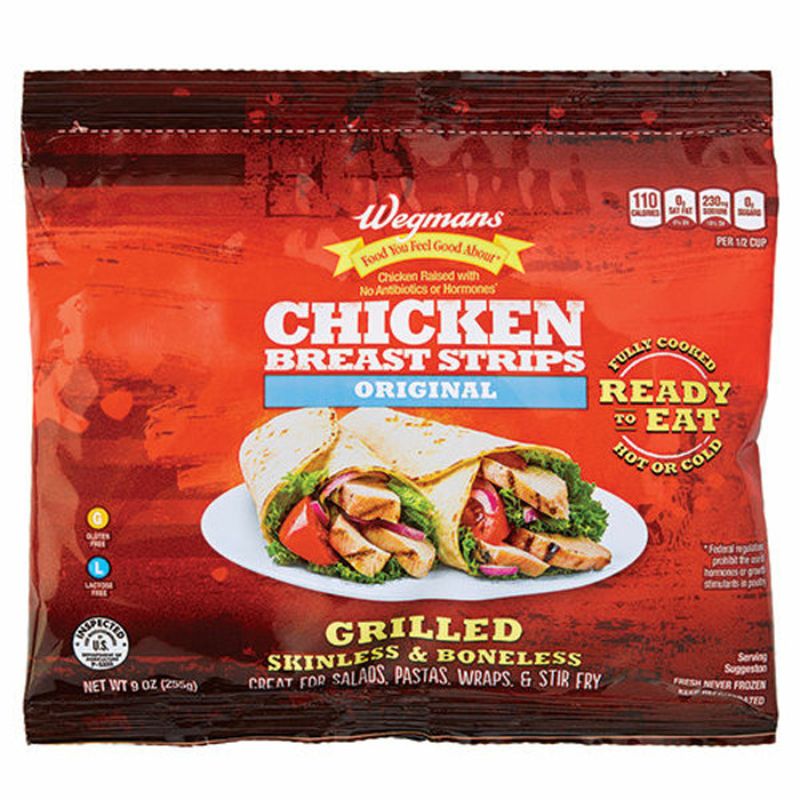 Wegmans Chicken Breast Strips Original Grilled 9oz