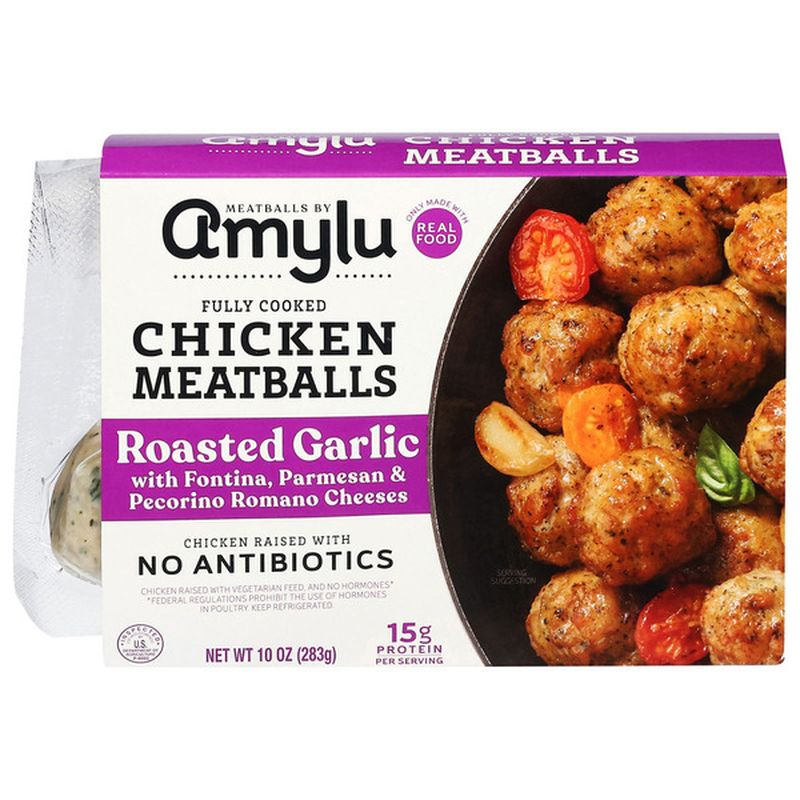 Amylu Chicken Meatballs “Roasted Garlic 10oz