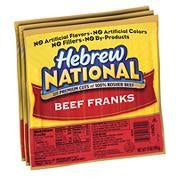 Hot Dogs Hebrew National Beef (21)ct