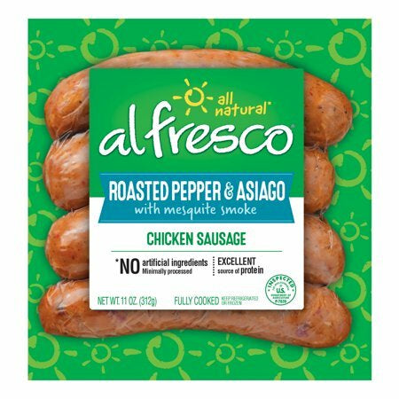 Al Fresco Chicken Sausage 4ct (contains pork) Roasted Pepper & Asiago