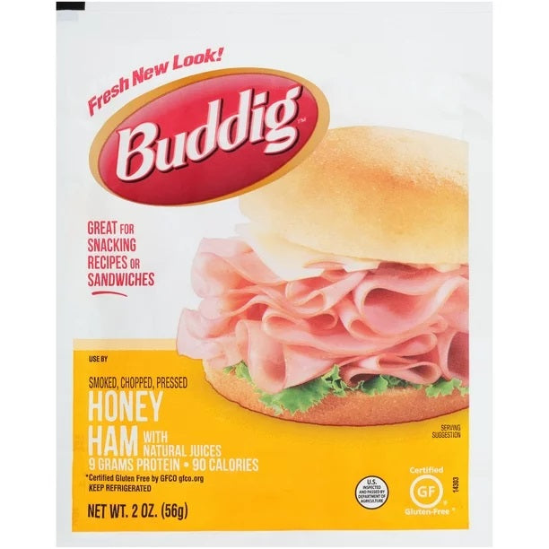 Budding Single serve Deli-meats Honey Ham 2oz