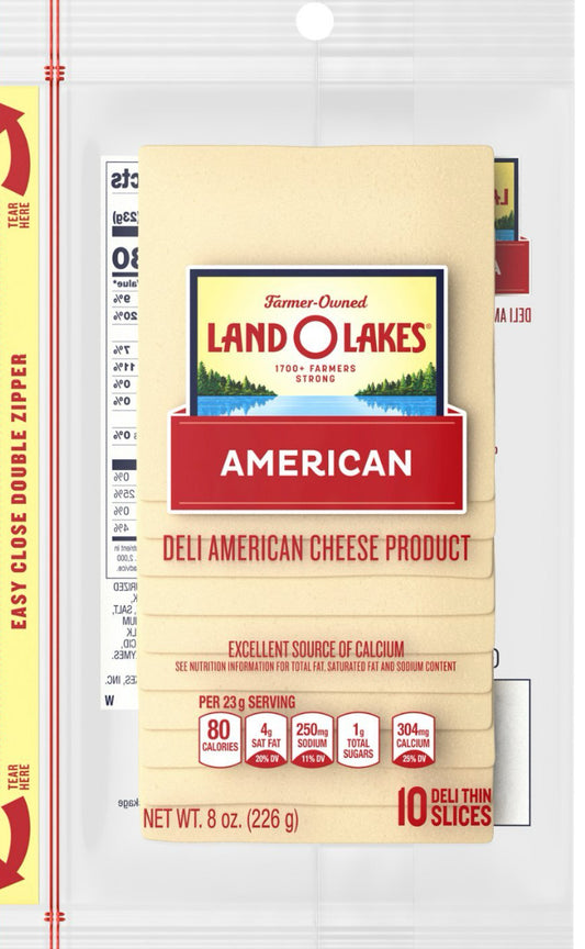 Land o lakes Sliced Deli Cheese 8oz