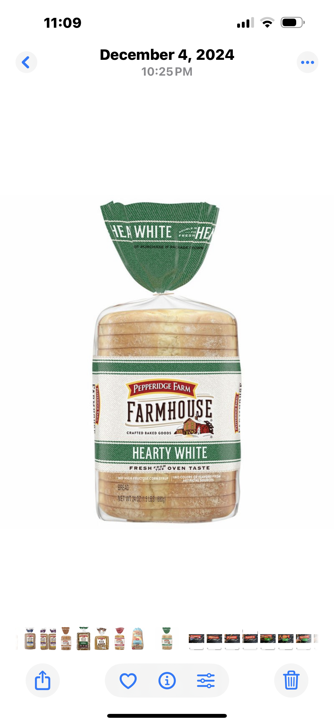 Pepperidge Farm “Hearty White”