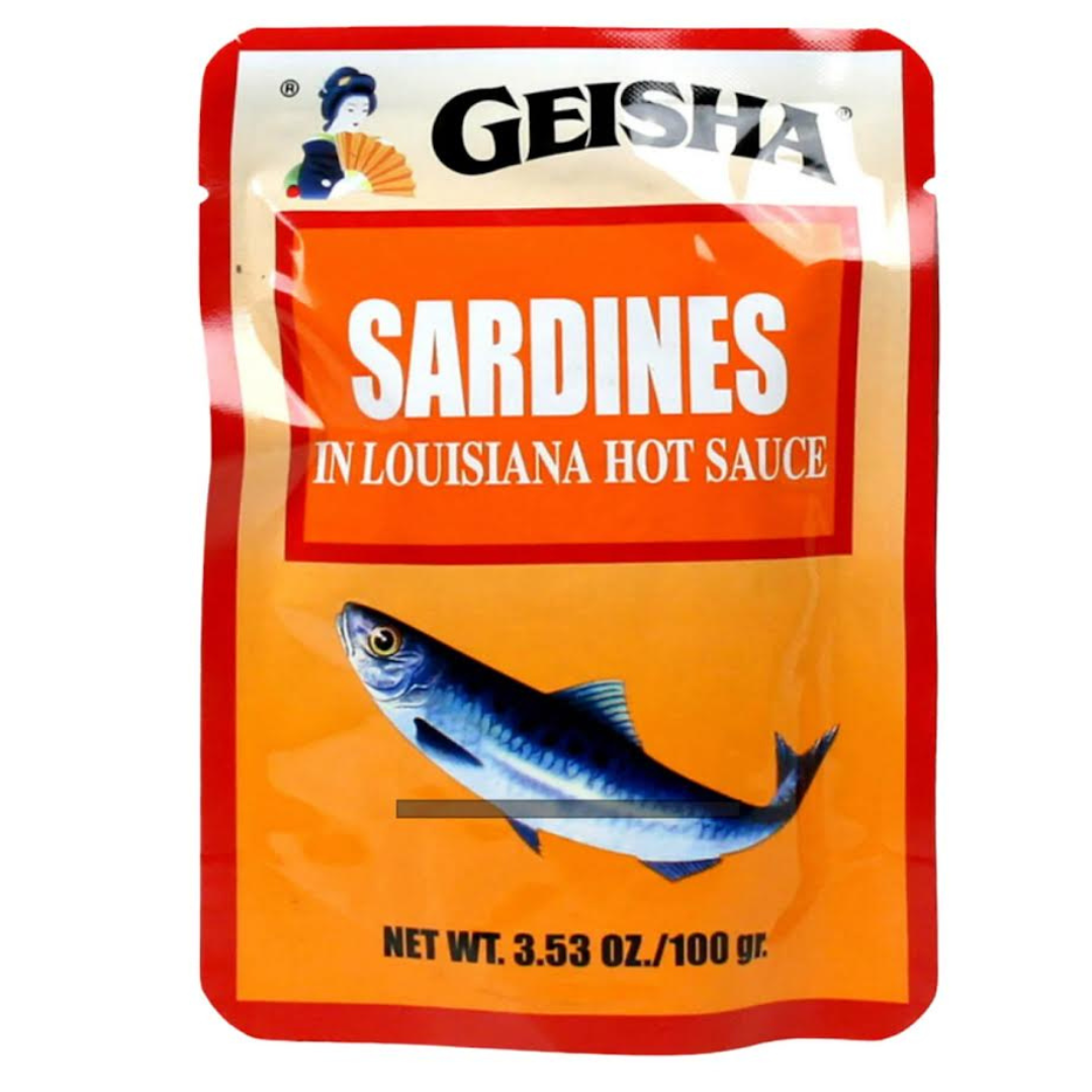 Geisha Sardines in Louisiana Hot Sauce 3.53 oz